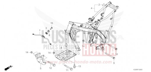 FRAME BODY CRF125FS de 2025